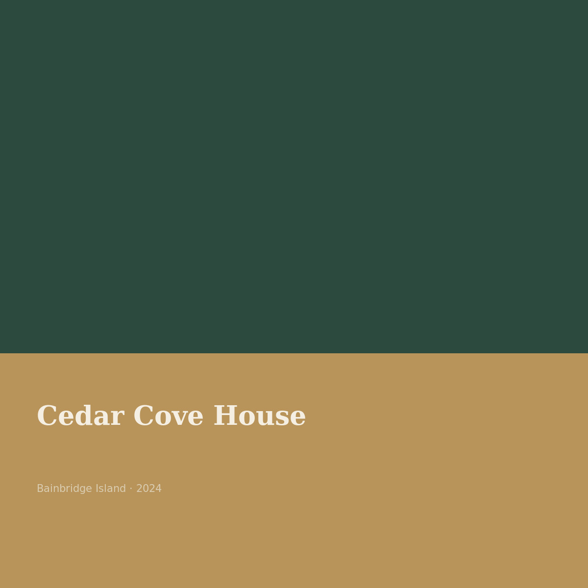 Cedar Cove House